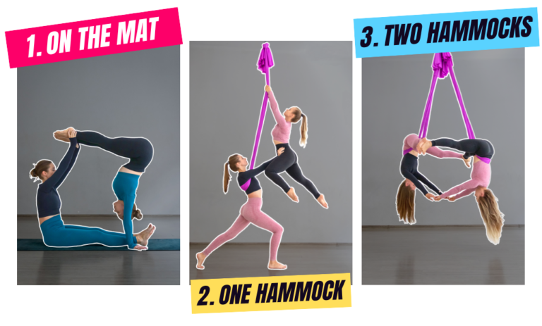 Aerial Duets: Yoga & Dance Course, 3 chapters