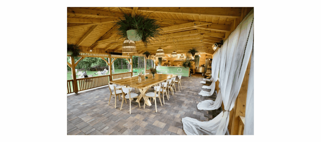 aerial yoga retreat - dining room